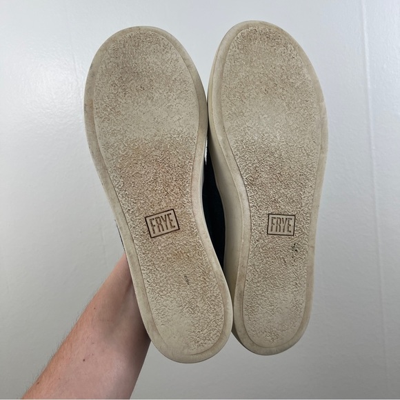 Frye Lena Slip On Sneaker Charcoal Gray Camo Print Platform Size 8 - Picture 6 of 10